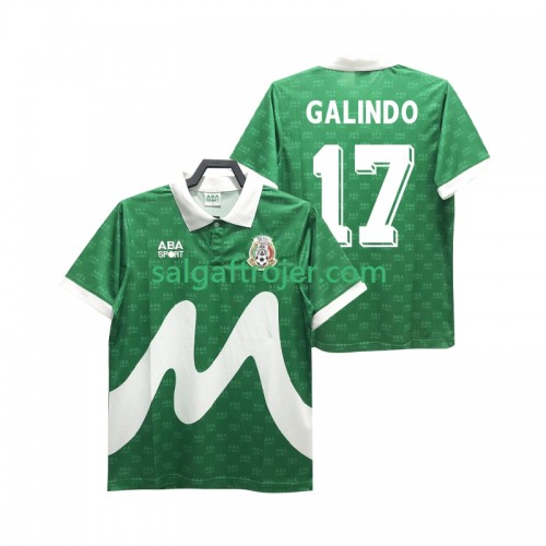 Mexico GALINDO 17 1995 Fodboldtrøjer Retro Hjemmebanesæt Kort ærmer Mexico GALINDO 17 1995 Fodboldtrøjer Retro Hjemmebanesæt Kort ærmer